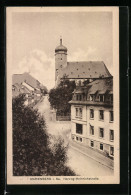 AK Marienberg I. Sa., Herzog-Heinrichstrasse Und Kirche  - Marienberg