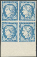 ** Réimpression. No 8f, Bloc De Quatre Bdf, Superbe - 1849-1850 Ceres