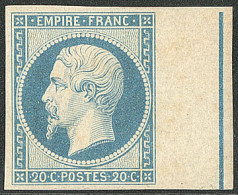 **  Filet D'encadrement. No 14Ai, Bleu Laiteux, Bdf, Très Frais. - TB. - R - 1853-1860 Napoléon III.