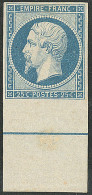 * Filet D'encadrement. No 15b, Bleu, Grand Bdf, Très Frais. - TB. - RR - 1853-1860 Napoleone III