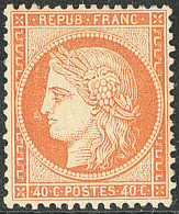 * No 38, Orange, Quasiment **, Très Frais. - TB - 1870 Asedio De Paris