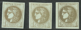 * Nos 39C, 39Ca, 39Cb. - TB - 1870 Emisión De Bordeaux