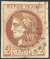 No 40Bb, Marron. - TB. - R - 1870 Bordeaux Printing