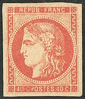 * No 48e, Rouge-sang Foncé, Superbe. - RR - 1870 Emisión De Bordeaux