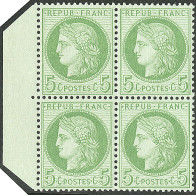 **  No 53, Bloc De Quatre Bdf (un Ex * Quasi ** Et Un Ex Pelurage). - TB - 1871-1875 Ceres