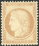 * No 59, Bistre, Très Frais. - TB - 1871-1875 Cérès