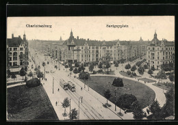 AK Berlin-Charlottenburg, Strassenbahnen Am Savignyplatz  - Charlottenburg