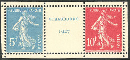 **  Strasbourg 1927. No 242A, La Paire Encadrée. - TB - Other & Unclassified