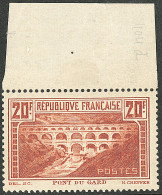 **  Pont Du Gard. Papier Blanc. No 262Aa, Chaudron Clair, Bdf, Superbe. - R - Other & Unclassified