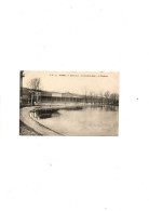 C P A  ANIMEE  ROUEN LA CRUE DE LA SEINE LE VELODROME 31 JANVIER 1910    CIRCULEE  NON - Rouen