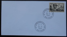 S198 Cachet Temporaire Strasbourg 67 Bas Rhin 2Libération 24 Novembre 1994 - Manual Postmarks