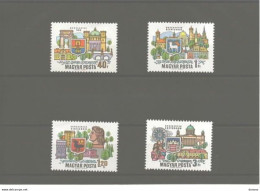 HONGRIE 1969 VILLES Yvert 2051-2054, Michel 2514-2517 NEUF** MNH - Unused Stamps