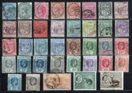 MAURICE - PETIT LOT DE 37 TIMBRES OBLITERES - Mauritius (...-1967)