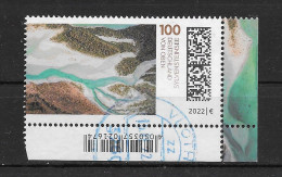 BRD/Bund 2022 Sylvensteinsee Mi.Nr. 3690 Ecke Gestempelt - Used Stamps