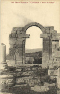 Maroc Ruines De VOLUBILIS  Porte Du Temple RV - Autres & Non Classés