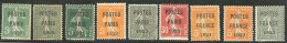 Postes Paris. Nos 24 à 26, 30 à 33, 36, 37. - TB, B Ou Pd - 1893-1947