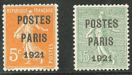 Postes Paris. Nos 27, 28. - TB - 1893-1947