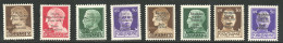 * Nos 1, 3, 4, 6, 8, 10 à 12. - TB - War Stamps