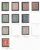 **  Variétés. 1900-2010 (Poste, PA, BF), De Bonnes Valeurs Dont Piquages Divers, RV, Sans Phospho, Non Dentelés, Pli Acc - Colecciones Completas