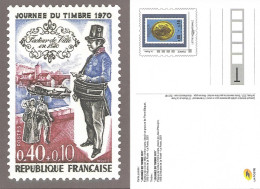 FRANCE ENTIER POSTAL Journée Du Timbre 1970-1975 INTERNATIONALE** - Letter Cards