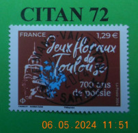 FRANCE 2024    JEUX  FLORAUX  DE  TOULOUSE 700  ANS  DE  POESIE   NEUF  OBLITERE - Used Stamps