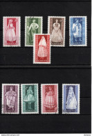 HONGRIE 1963 Costumes Yvert 1579-1587, Michel 1954-1962 Oblitéré Cote 2,50 Euros - Usado