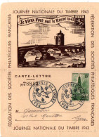 JOURNEE DU TIMBRE 1943 LYON - Gedenkstempels