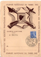 JOURNEE DU TIMBRE 1943 TOULON - Bolli Commemorativi