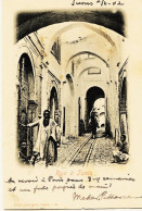 2106 - Tunisie  -  TUNIS  :  Rue à Tunis   Cachet  REGENCE DE TUNIS  - CIRCULEE En 1902    Dos Non Séparé - Tunesien