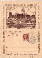 JOURNEE DU TIMBRE 1943 ANGERS - Commemorative Postmarks