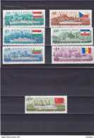 HONGRIE 1967 BATEAUX DANUBE Yvert 1889-1895, Michel 2323-2329 Oblitéré Cote Yv 8 Euros - Usati