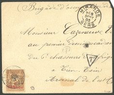 Lettre Taxe. No 9 Obl Cad "Tien-Tsin Chine" Oct 1903 Sur Enveloppe En Provenance De Mirande. - TB. - R - Andere & Zonder Classificatie