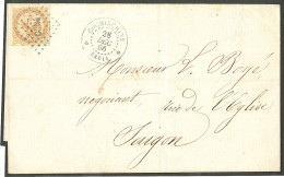 Lettre Losange Bleue "CCN4" Sur CG 3, à Côté Cad Bleu "chine/Baria" Déc 66, Sur Enveloppe Locale Pour Saïgon Avec Arr. A - Autres & Non Classés