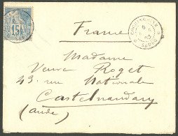 Lettre Cad "chine/Sadec" Mars 90 Sur CG 51, Sur Enveloppe Avec Texte Pour Castelnaudary. - TB. - R - Sonstige & Ohne Zuordnung