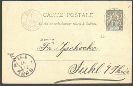 Lettre Cad "Bata/Congo-Français Nov 96, Sur Entier 10c Noir Pour Suhl (Allemagne). - TB - Otros & Sin Clasificación