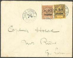 Lettre Cad "Lahou/Côte D'Ivoire". Nos 18 + 19 Sur Enveloppe Pour Grand Lahou, 1904. - TB. - R - Autres & Non Classés