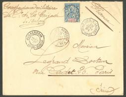 Lettre Cad Octog "Corr. D'Armées/Diego Suarez" Janv 94 Sur N°30 Sur Enveloppe De Correspondance Militaire Pour Paris. -  - Other & Unclassified