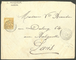 Lettre Cad "Cote D'or Et Gabon/Gabon" Juin 84, Sur CG N°53, Sur Enveloppe Pour Paris. - TB - Otros & Sin Clasificación