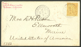 Lettre Cad "Etablissements Du Gabon/Gabon" Avril 85 Sur CG N°53, Sur Enveloppe Pour Les USA. - TB - R - Other & Unclassified