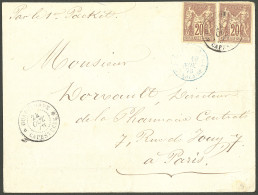 Lettre Cad "Guadeloupe/Capesterre" Oct 78 Sur CG N°34 Paire, Sur Enveloppe Pour Paris. - TB. - R - Autres & Non Classés