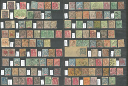 Lot. Chine 1889-1912 (Poste, Taxe, C.Px), Entre Les Poste N°1 Et 63 Doubles Et Mill., Obl Choisies Et Petits Bureaux Ent - Altri & Non Classificati