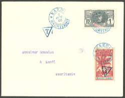 Lettre Taxe. Cad Bleu "Kaedi", Sur N°1 + Taxe 6 Sur Enveloppe, 1906. - TB. - R - Autres & Non Classés