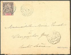 Lettre Cad Bleu "Nlle Calédonie/Pont D. Français" Oct 94 Sur N°48, Sur Enveloppe Pour La France. - TB. - R - Sonstige & Ohne Zuordnung