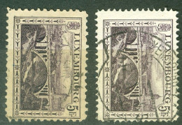 Luxembourg   Yvert  134   Par 2  Ou Michel  136 A Et 136 B    Ob TB   Dent  11.5 Et 12.5   - Used Stamps