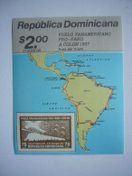 Avion / Airplane / REPUBLICA DOMINICANA / Vuelo Panamericano Pro-Faro A Colon / 1937 / Vignette 8,5X10,5cm - 1919-1938: Between Wars