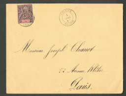 Lettre Cad "Réunion/Salazie". No 39 Sur Enveloppe Pour Paris, 1897. - TB. - Andere & Zonder Classificatie