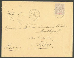 Lettre Cad "Réunion/St Philippe" Sur N°48, Sur Enveloppe Pour Ceyssinet, 1903. - TB - Altri & Non Classificati