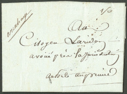 Lettre Arcahay (Jamet N°4). Lettre Avec Texte Daté Du 20 Août 1793 Pour Port Au Prince. - TB. - R - Haití