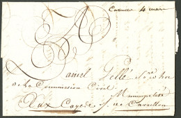 Lettre Cavaillon 4 Mars (Jamet N°2, Pièce Du Catalogue). Lettre Avec Texte Daté Du 3 Mars 1794 Pour Les Cayes. - TB. - R - Haïti