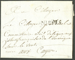 Lettre Nippes (Jamet N°3). Lettre Avec Texte Daté De L'Ance à Veau Le 28 Janvier 1794 Pour Les Cayes. - TB - Haiti